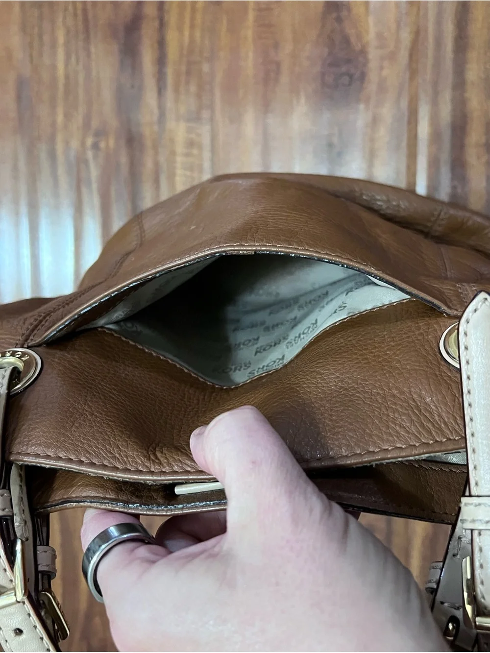 Michael Kors Bedford Acorn Pebble Leather Tote Bag